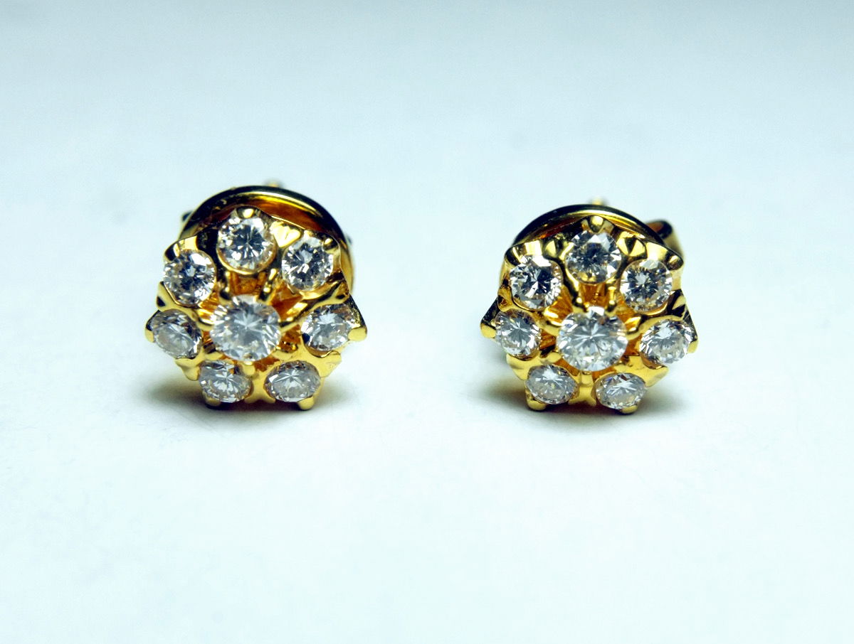 art deco diamond earrings