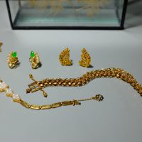 vintage pearl bracelet, 20k antique pearl bracelet Peranakan