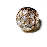 Rose Cut Diamond Cocktail Ring