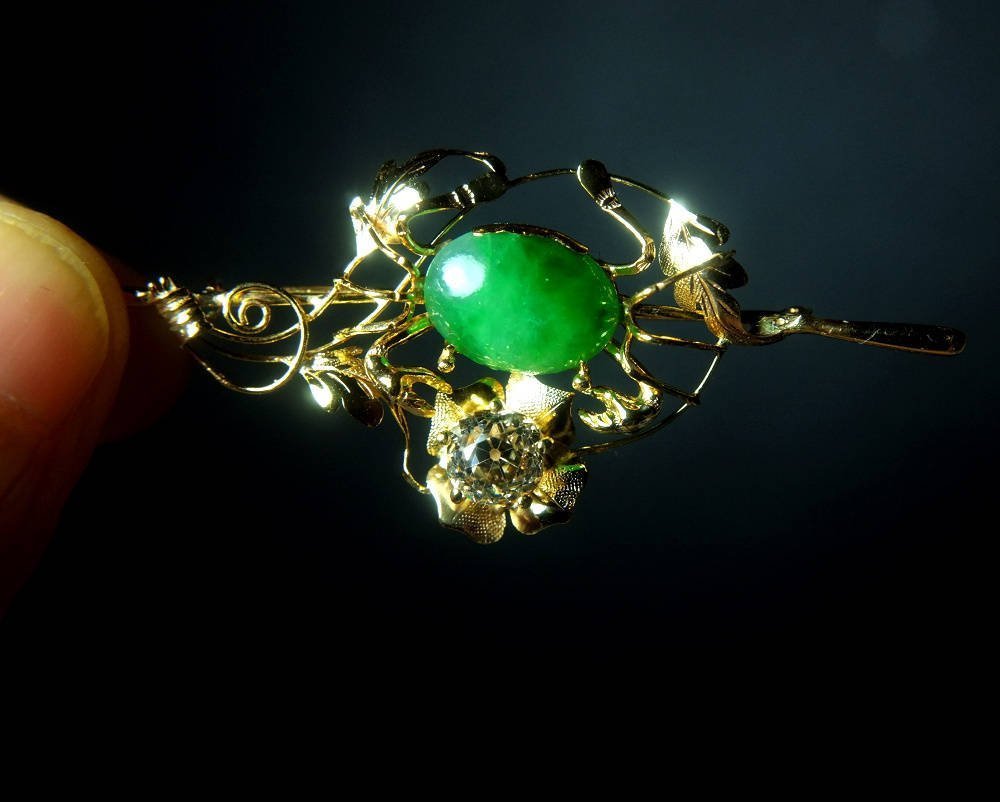 antique diamond brooches pins