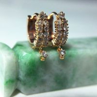 Diamond Huggie Earrings
