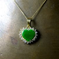 Imperial Jade Diamond Pendant
