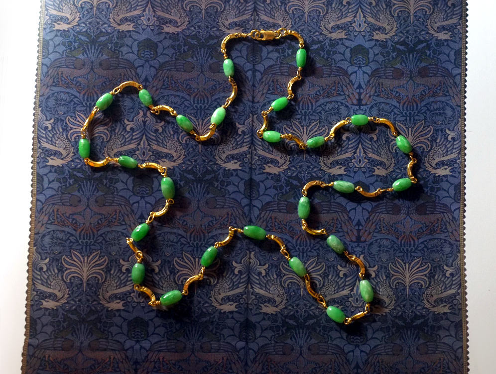 Vintage Jade Matinee Necklace