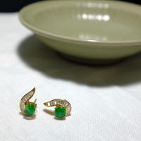 jade diamond earrings