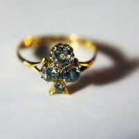 Old Mine Cut Diamond Ring