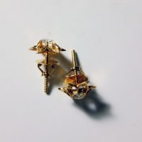 Diamond Flower Stud Earrings
