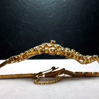 Antique Art Deco Chinese Diamond Bracelet 20k