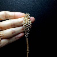 Antique Art Deco Chinese Diamond Bracelet 20k