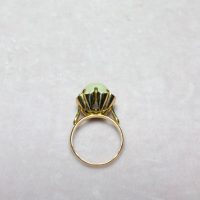 Antique Chinese Big Pearl Ring Art Deco