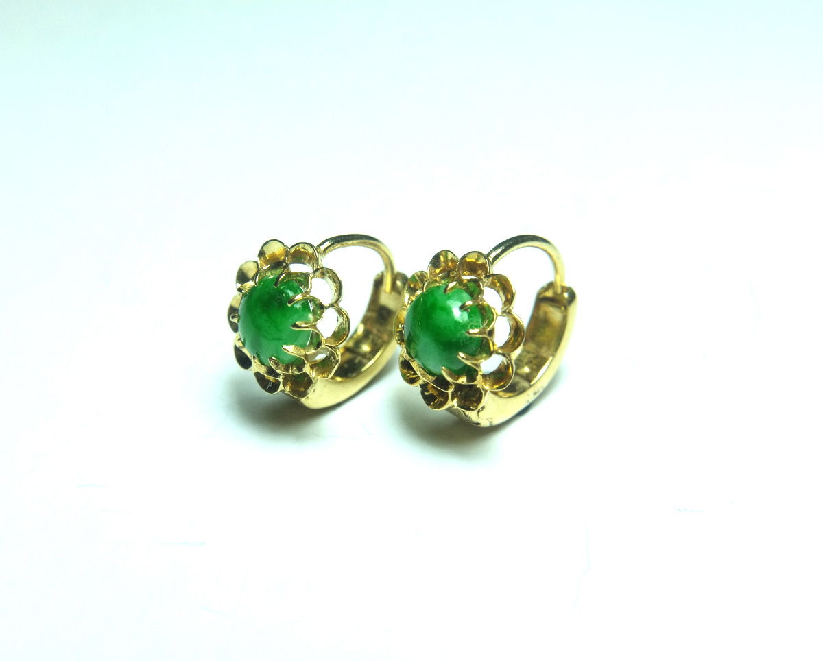 small jade earrings