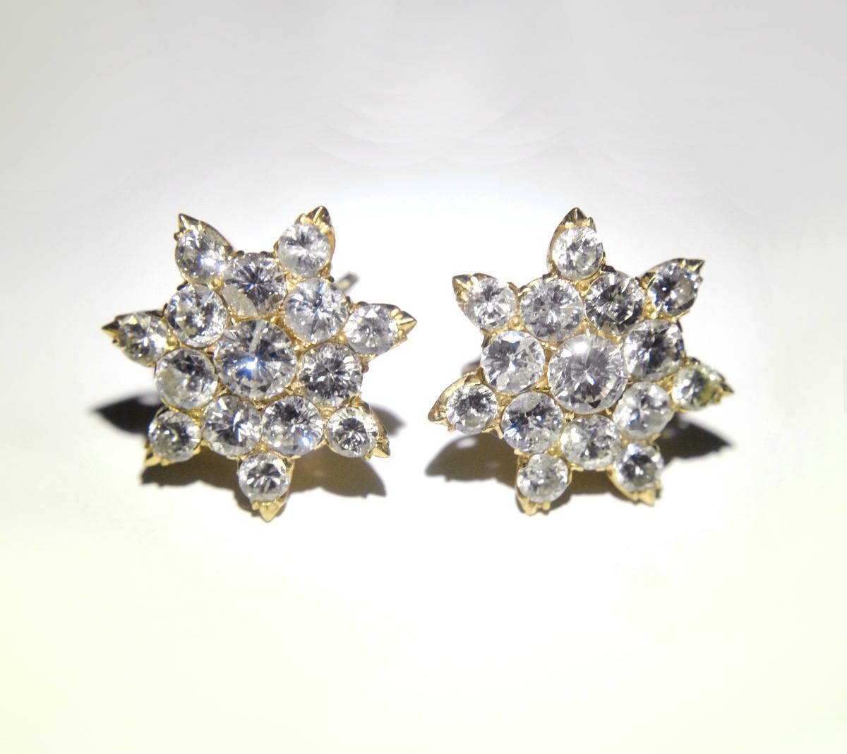 antique diamond stud earrings