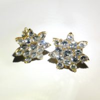 antique diamond stud earrings