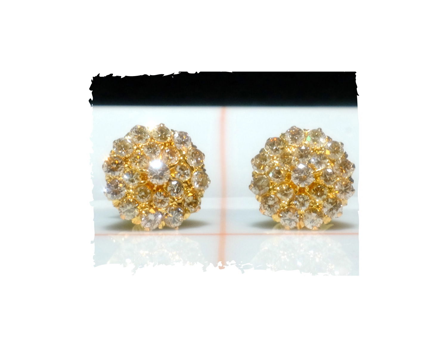 antique diamond stud earrings