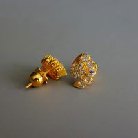 Gem Gardener, antique diamond stud earrings, Old European diamond earrings, antique diamond studs, vintage diamond stud earrings, Peranakan earrings Singapore, antique diamond cluster stud earrings