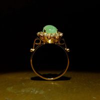 emerald engagement ring antique
