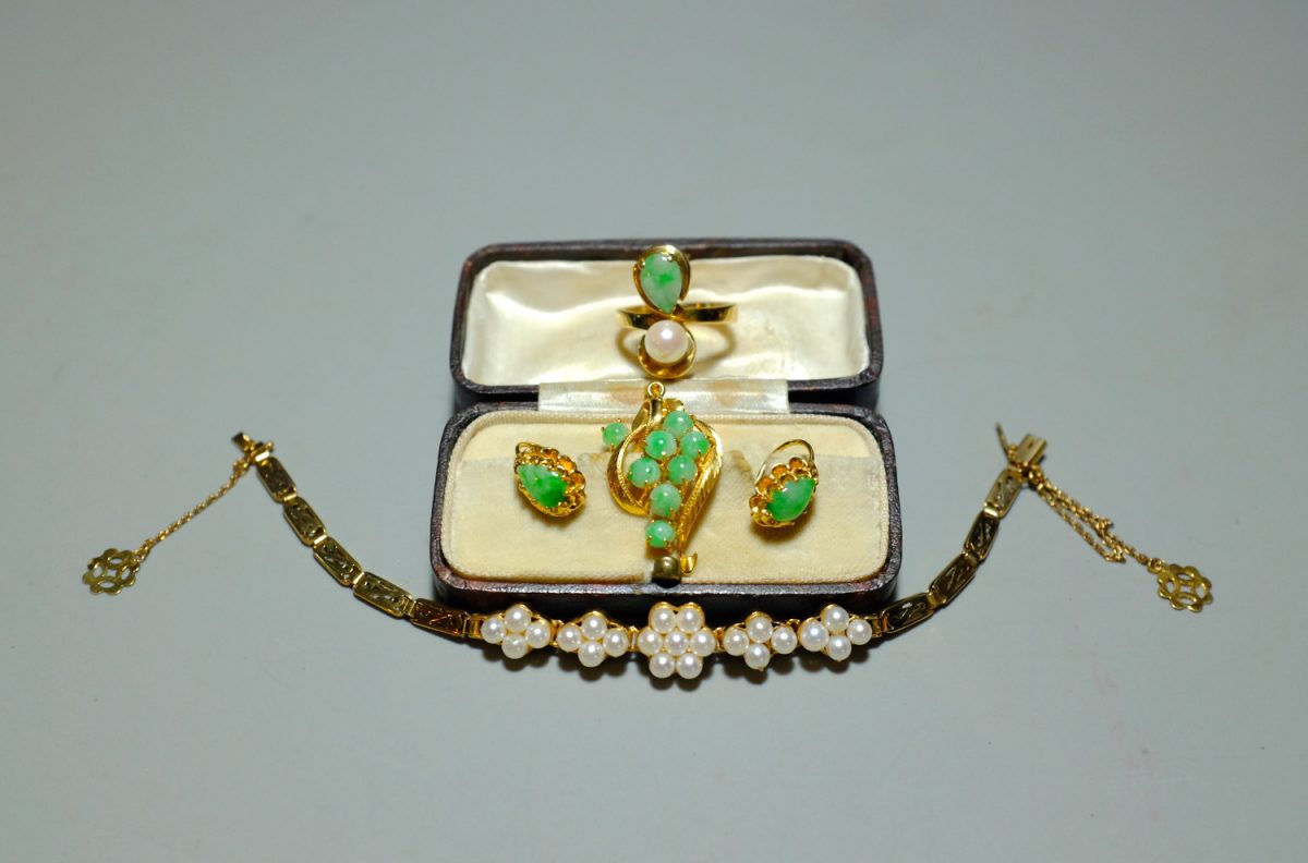 antique pearl jewelry, Peranakan antique pearl bracelet