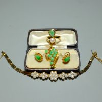 antique pearl jewelry, Peranakan antique pearl bracelet