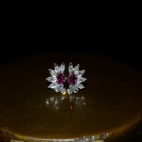 antique ruby studs