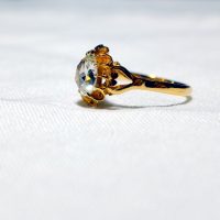 1ct Antique Rose Cut Diamond Ring GIA