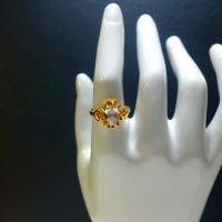 antique rose cut diamond ring