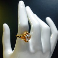antique rose cut diamond ring