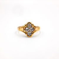 old european cut diamond ring, Peranakan Diamond Ring