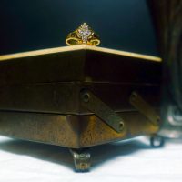 4 stone Victorian diamond cluster ring