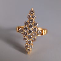 Gem Gardener, vintage diamond drop earrings, drop diamond earrings singapore, antique earrings diamond, diamond flower drop earrings, vintage style drop earrings, antique jewellery singapore, antique diamond jewellery, antique chinese jewelry