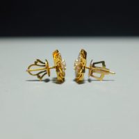 Antique Diamond Star Stud Earrings 20k