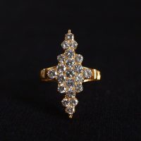 Gem Gardener, vintage diamond drop earrings, drop diamond earrings singapore, antique earrings diamond, diamond flower drop earrings, vintage style drop earrings, antique jewellery singapore, antique diamond jewellery, antique chinese jewelry