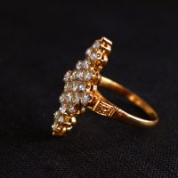 Gem Gardener, vintage diamond drop earrings, drop diamond earrings singapore, antique earrings diamond, diamond flower drop earrings, vintage style drop earrings, antique jewellery singapore, antique diamond jewellery, antique chinese jewelry