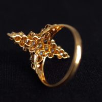 Gem Gardener, vintage diamond drop earrings, drop diamond earrings singapore, antique earrings diamond, diamond flower drop earrings, vintage style drop earrings, antique jewellery singapore, antique diamond jewellery, antique chinese jewelry
