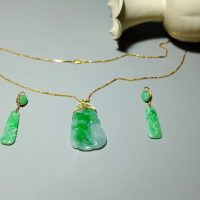 20k Antique Carved Jade Pendant Chinese