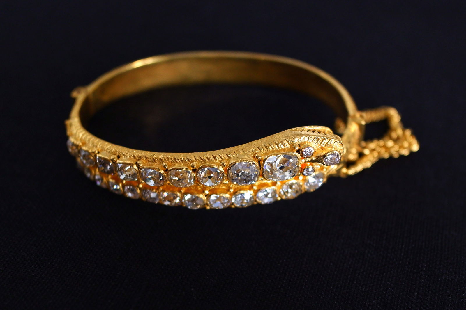 antique diamond bangle, Gem Gardener, 24k gold diamond bracelet, antique snake jewelry, 24k solid gold bangle bracelet, mine cut diamond jewelry, antique chinese jewelry, antique gold jewellery singapore, chinese jewellery singapore, antique chinese jewelry, antique jewelry singapore, buy peranakan jewelry singapore