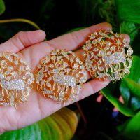 Gem Gardener, peranakan brooch kerongsang, antique peranakan jewellery, old european cut diamond jewelry, Peranakan jewellery Singapore, peranakan brooch kerongsang