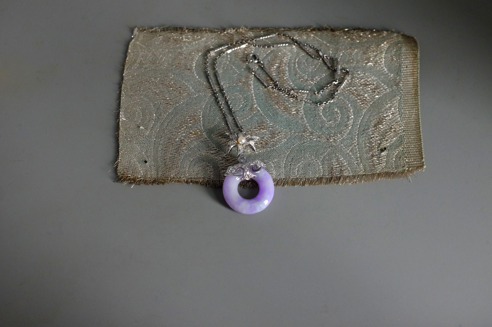 Gem Gardener,lavender jade pendant, lavender jade singapore, purple jade necklace pendant, lavender jade donut, jade donut pendant necklace, jade jewellery singapore, jade pendant singapore