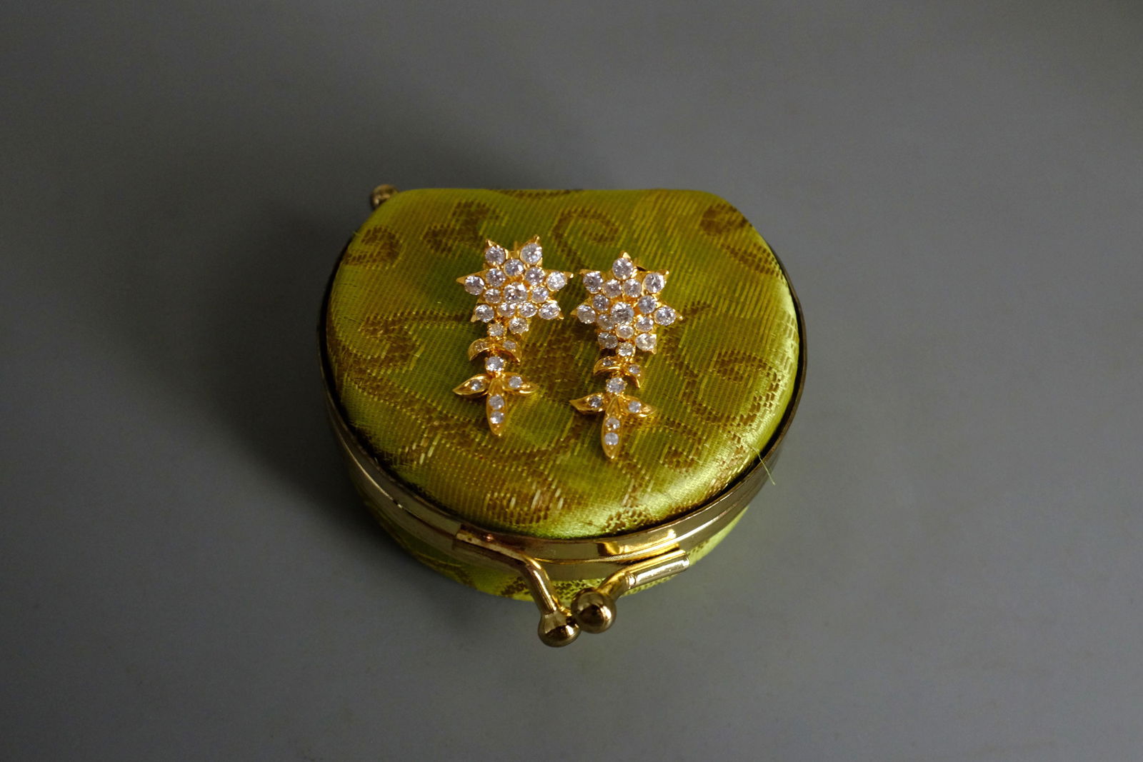Gem Gardener, vintage diamond drop earrings, drop diamond earrings singapore, antique earrings diamond, diamond flower dropGem Gardener, vintage diamond drop earrings, drop diamond earrings, star drop diamond earrings, diamond flower drop earrings, peranakan earrings singapore, antique jewellery singapore, antique diamond jewellery