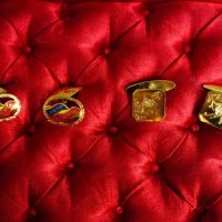22k Antique Bird Cufflinks Chinese