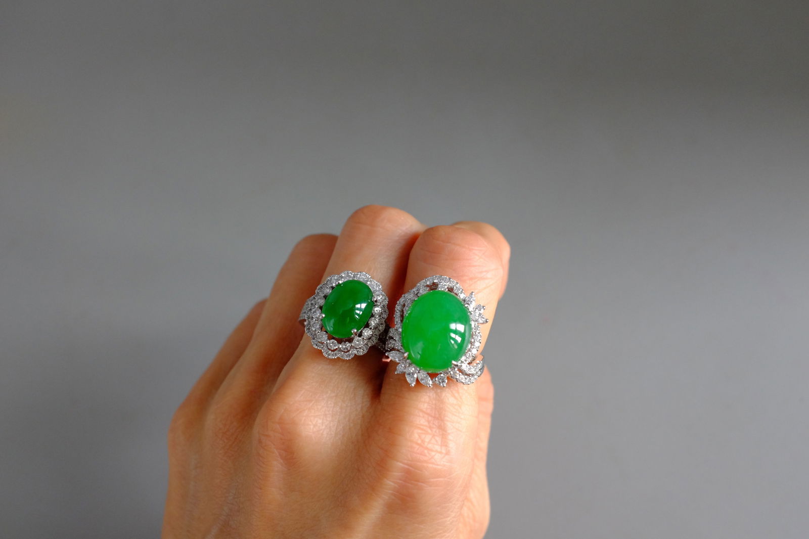 Gem Gardener, imperial green jade ring, imperial jade cabochon, jadeite jade rings for sale, jade ring singapore, green jade cabochon ring, imperial green jadeite
