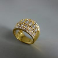 Gem Gardener, ladies gold cigar band ring, diamond cigar band ring, gold cigar band ring with diamonds, cut out diamond ring, diamond rings singapore