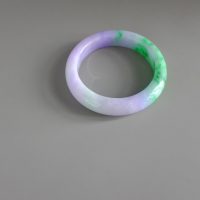 Gem Gardener, 58mm jade bangle, 57mm jade bangle, jade bangle singapore, purple and green jade bangle, green and lavender jade bangle, burmese jade singapore, bi color jade bangle