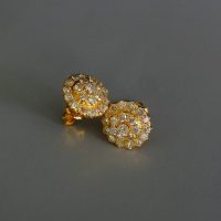 3ct Antique Conch Diamond Earrings 20k Chinese