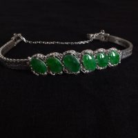 Gem Gardener, dark green jade jewelry, antique Chinese jade bracelet, dark green jade bracelet, jadeite jade bangle bracelet, antique Chinese jade jewelry Singapore, art deco jade jewelry, jade bracelet singapore