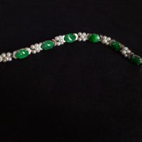 Gem Gardener, jade pearl bracelet, vintage jade bracelet, jade bracelet white gold, vintage jade jewellery, jade bracelet singapore, jade jewellery singapore, antique jade jewellery, art deco jade jewelry