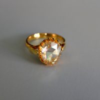 Gem Gardener, antique rose cut diamond ring, rose cut solitaire diamond ring, rose cut diamond jewelry, vintage diamond rings singapore, antique peranakan jewellery, antique diamond jewellery for sale