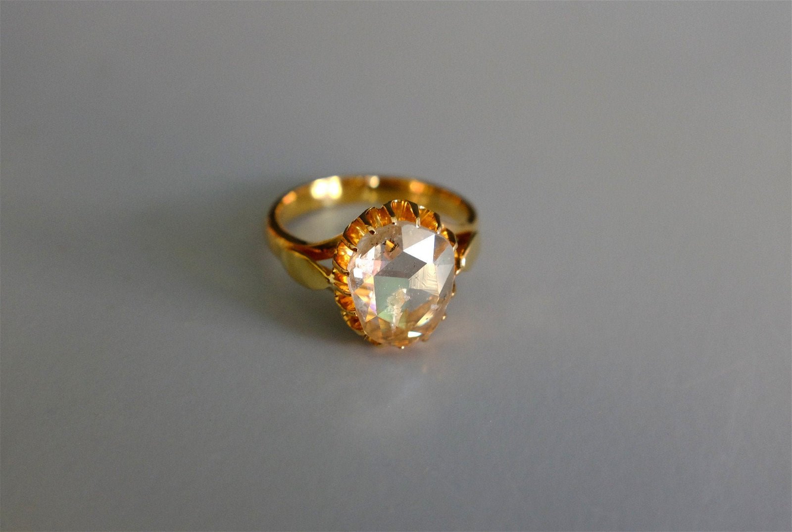 Gem Gardener, antique rose cut diamond ring, rose cut solitaire diamond ring, rose cut diamond jewelry, vintage diamond rings singapore, antique peranakan jewellery, antique diamond jewellery for sale