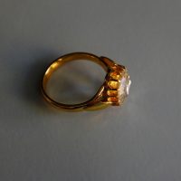 Antique Rose Cut Diamond Ring 18k Chinese