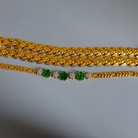 Gem Gardener, gold leaf bracelet, vintage solid gold bracelet, wide gold bracelet, peranakan gold bracelet, art nouveau gold bracelet, antique asian gold jewelry, antique chinese gold jewelry, vintage chinese gold jewelry