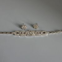 6ctw Old Euro Diamond Bracelet 20k Art Deco Chinese
