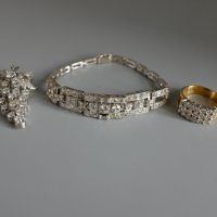6ctw Old Euro Diamond Bracelet 20k Art Deco Chinese